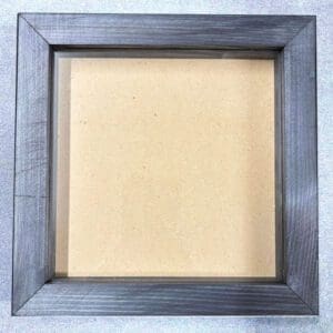 Empty wooden picture frame