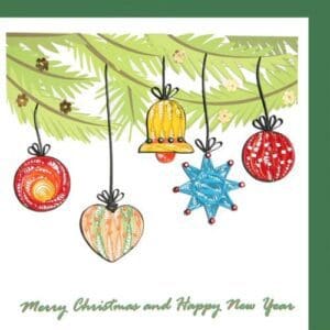 Merry Christmas greeting card design
