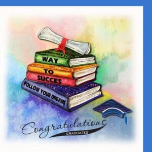 Congratulations card for graduates