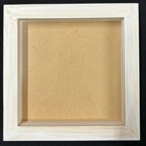 Square frame with beige backing