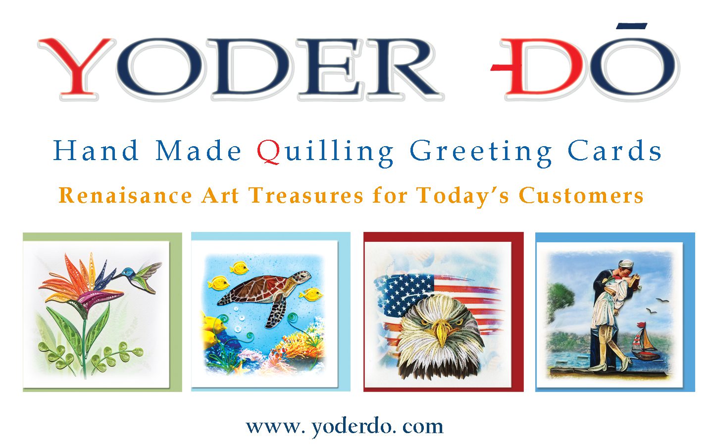 Handmade quilling greeting cards by Yoder Do