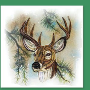 Elk Quilling Card AN-64